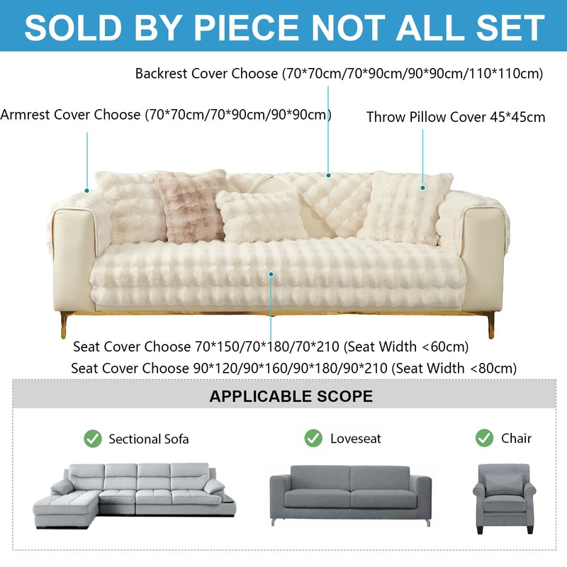 Topchances Soft Plush Sofa Cover - New Non-Slip Sofa Covers