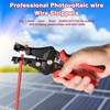DEWIN Wire Stripper, Multifunctional Photovoltaic Solar Wire Stripper Crimping Pliers