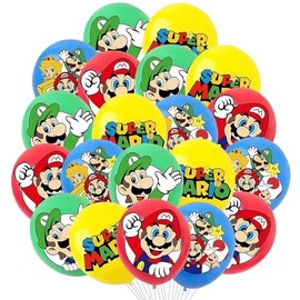 Birthday Balloons, Pack of 20 Latex Balloons Set, Cartoon Party Balloons, Cartoon Balloons for Children's Birthday Decoration, Theme Party Decorations