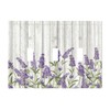 Rustic Wooden Plank Lavender 3 Gang Light Switch Cover Triple