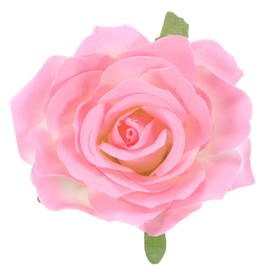 M METERXITY Rose Hair Clip, 4.33 Inch Flower Hairpin Fabric Floral Brooch for Bridal Wedding/Party/Women Hair Accessories, Hair Flowers Headpiece Floral Hair Pins [11cm, Dark Pink]