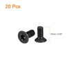 uxcell M4-0.7x10mm Flat Head Torx Anti Theft Machine Screws, 20Pcs