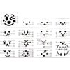 FLUORO Cute expression seaweed rice ball embossing device Seaweed smiley