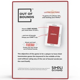 Simpli Gaming Out of Bounds: Latin Culture - Fun Guessing Cultural Word Game for Latinos - Family Friendly