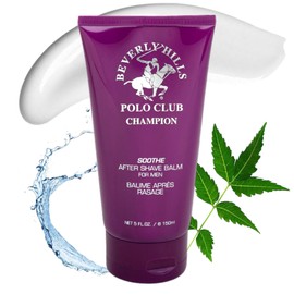 Beverly Hills Polo Club BHPC Champion After Shave Balm for Men | 5oz Soothing, Hydrating & Revitalizing Post-Shave Skincare for Razor Burn Relief
