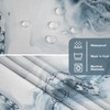 TYLCLTX No Hook Shower Curtain with Snap in Liner Grey