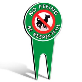 Signs Authority extra large no pee dog sign, stop dogs from peeing on your lawn, sign politely reads please be respectful, protect your property