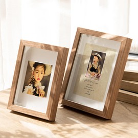 marysgift A4 Frame Vintage Photo Frame for Home Family Office Decor Classic Wall & Tabletop Display Picture Frames (Brown,A4)