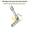DPTOOL 6pcs 3/8" Drive Extra Long Glow Plug Socket Set,