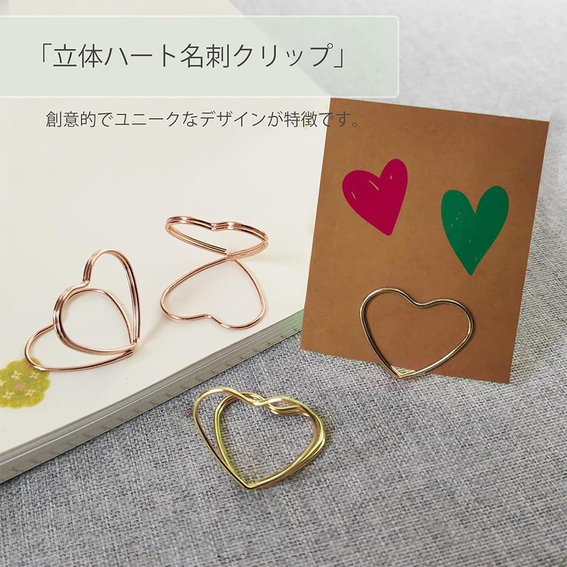 YUWENW メモクリップ ホルダー 15枚 2色 立て 可愛い 写真 おしゃれ 金具