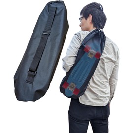 【Authentic Product】 Skateboard Case Simple Thick 600D WalnutSkate Cruiser/Surf Skate/Skateboard Bag Long Camping Gear Yoga Mat Ukulele Tripod Tool Vacuum Cleaner Bag Skateboard Bag (S Size)