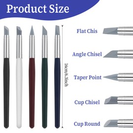 5 PCS Silicone Paint Brush, Professional Silicone Sculpting Tools Flexible Clay Carving Tools Rubber Tip Paint Brush Color Shapers Brushes for DIY Handicraft Silicone Shaping Carving Pottery Artwork