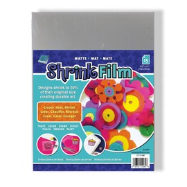 Grafix Shrink Film - Matte Translucent 8.5"x11" Sheets, Design Your Art and Shrink It to Create Jewelry, Embellishments, Paper Crafts, Gift Tags, Ornaments and More, Pack of 15