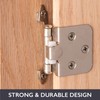Self Closing Cabinet Hinges Satin Nickel, 50 Pack - Variable