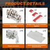 Saysurey DIN Rail Terminal Block Twin Spring Terminal Connectors Push