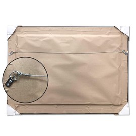 Wall Art Giant | Framed Texas Flag | Real Cotton Cloth Embroidered Flag | Hand Stretched | Custom Frame | Made In USA 31X23 Inches