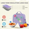 Kids Lunch Box Insulated Reusable Lunch Bag, Purple - Yummy
