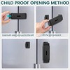 CLYMENE Updated French Door Fridge Lock, Childproof Lock for French