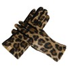 Azyekiny Women Leopard Print Touchscreen Gloves Womens Animal Printing Wool