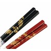 Couple Chopsticks, [Weed Turtle, Crane Mai] Design with Paulownia Box