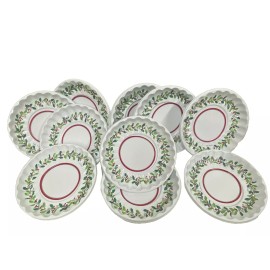 Chesapeake Conumer Products ONE DOZEN Vintage Christmas Serving Bowls Plastic Gayle Englof