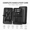 7-Piece Stainless Steel Nail Care Kit for Manicure & Pedicure