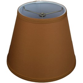 FenchelShades.com Lampshade 6" Top Diameter x 10" Bottom Diameter x 8" Slant Height 6x10x8" with Spider Attachment Diameter 0.4 Inch for Lamps with a Harp (Earth)