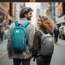 SKYSPER Small Backpack 20L Hiking Backpack Lightweight Travel Daypack for Women Men(Cyan)