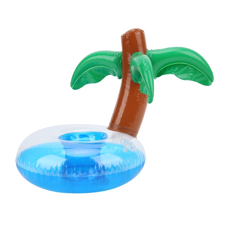 12pcs Coconut Trees Inflatable Pool Drink Holder Beach Party Cup