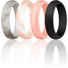 ThunderFit Women's 5.5mm Wide 2mm Thick Silicone Wedding Rings Rubber