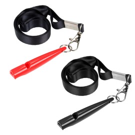 SYF-UN 2 Pcs Professional Dog Whistle 210.5, Plastic Dog Training Whistles with Lanyard, High Pitch Dog Whistles for Recall Bark Control (Black,Red)