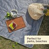 Cute Gingham Picnic Blanket, Waterproof Foldable, in Large 80x60in and