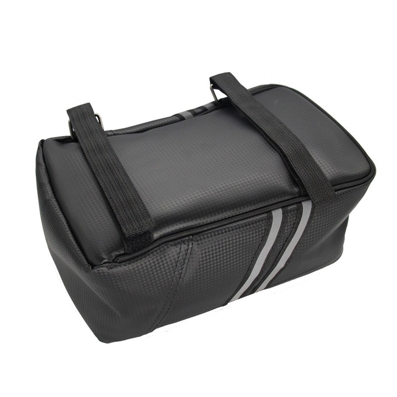 Bike Rack Rear Carrier Bag Trunk Bag PU Leather Waterproof