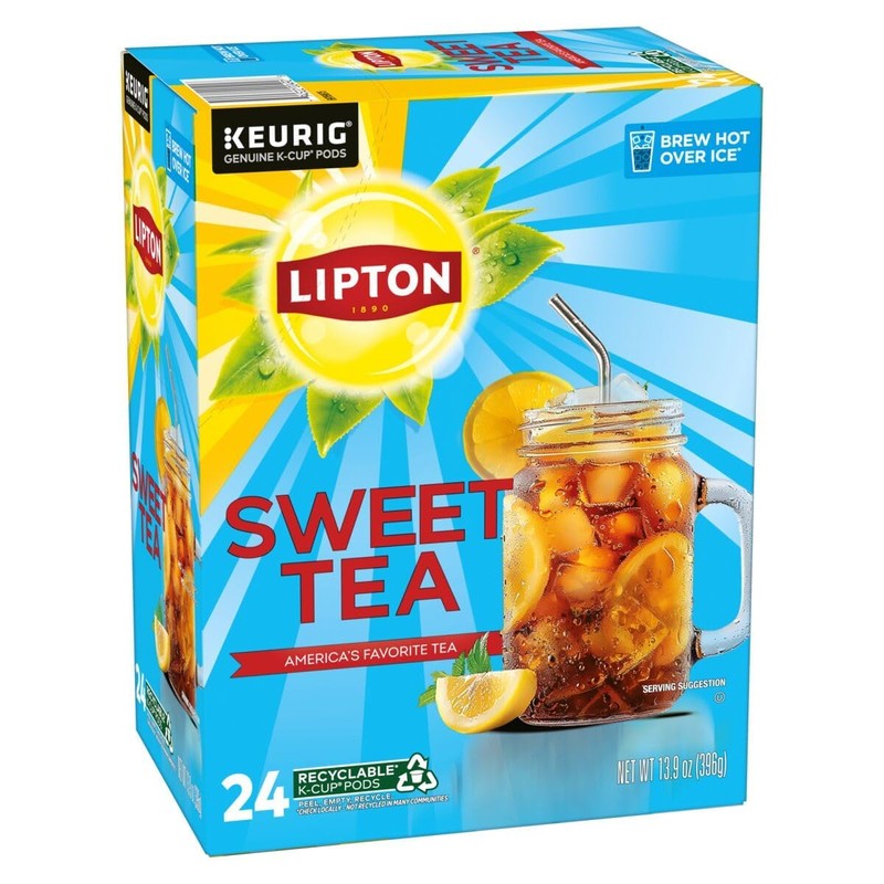 Lipton Iced Tea K-Cup Pods, Sweet Tea & Unsweetened Tea