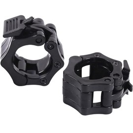 Barbell Clamps Collars Olympic Spinlock Dumbbell Clips Weight Lifting Bar Lock Quick Release Professional Barbell Buckle 1 Pair for Gym Exercise Fitness Body Building 50mm