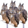 Vicsiyi Owls to Keep Birds Away, 4Pcs Fake Owls with