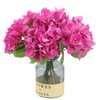 Hot Pink Bougainvillea Artificial Flowers 6PCS Real Touch Faux Flowers