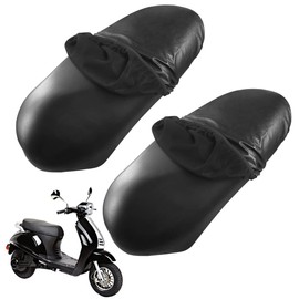2 Pieces Motorcycle Seat Cover, PU Leather Seat Cover, Motorcycle, Motorcycle Cover, Seat Cover, Waterproof, Universal Motorcycle Cushion Seat Cover, Dust Cushion Cover for Motorcycle, Scooter Seat