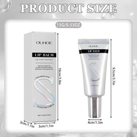 Lippenbalsam mit Hyaluronsäure Lip Balm Lip Plumper mit Hyaluron & Peptiden Lippenmaske für Feuchtigkeit und Regeneration der Lippen Lippenpflege für sehr Trockene Lippen für Männer und Frauen（15 g）