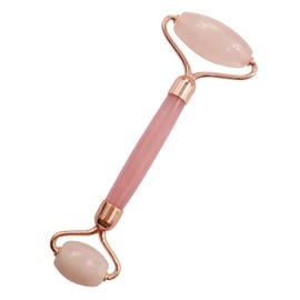 minkissy Rose Gold Resin Face Roller Massager Lifting Tightening for Daily Skincare