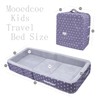 Mooedcoe Foldable Toddler Floor Bed with Sides, Folding Toddler Bed