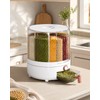 6-Compartment Rotating Grain Dispenser for Kitchen Storage – 360° Dry