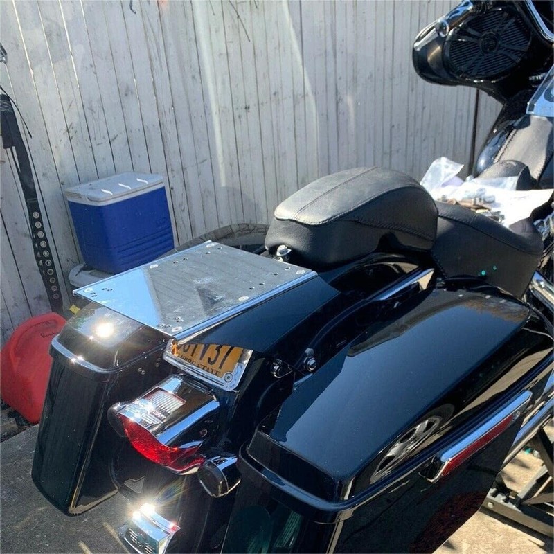 ECOTRIC Trunk Mount Bracket Compatible with 1984-UP Harley Softail Heritage