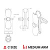 RAM Mounts Double Socket Arm RAM-201U Medium Arm Compatible with