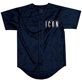 Scarface (Rapper) Men's Icon Logo Baseball Jersey X-Large Navy