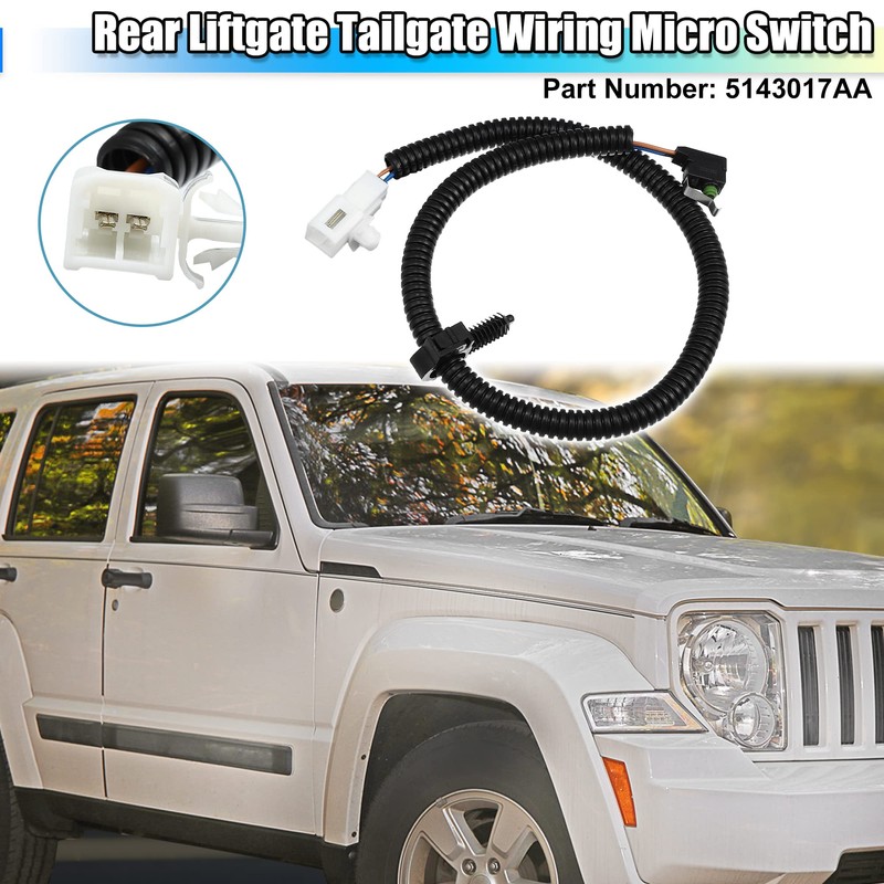 X AUTOHAUX Rear Liftgate Tailgate Wiring Micro Switch for Jeep