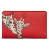 Yoshi Mother's Pride Giraffe Red Leather Zip Round Purse for