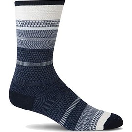 Sockwell Women's Jasmin Crew Sock, Navy - S/M