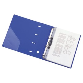 Lihit Lab G1280-8 D-Ring Binder, A4, 4 Holes, 2.5 inches (64 mm), Blue