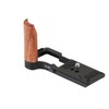 FOTGA R50V L-Bracket Hand Grip, L-Shaped Wooden Side Handle with